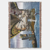 スチームパンク海図書館 スローブランケット (正面縦)