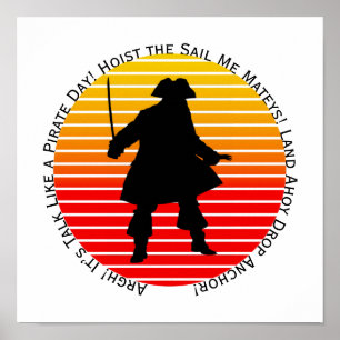 スチームパンク海賊が海賊の日みたいにしゃべるぞ！ ポスター