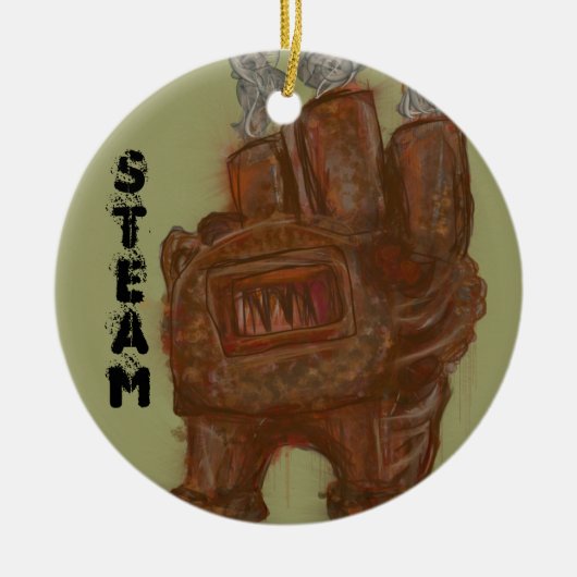 スチームパンク炉、オーナメント セラミックオーナメント (正面)
