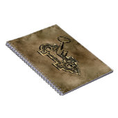 スチームパンク熟成アンティークビクトリアン鍵ロック ノートブック (右側)