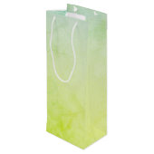 スチームパンク熱気球と船の緑 ワインギフトバッグ (裏面アングル)