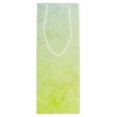 スチームパンク熱気球と船の緑 ワインギフトバッグ (裏面)