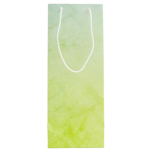 スチームパンク熱気球と船の緑 ワインギフトバッグ (裏面)