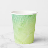 スチームパンク熱気球と船の緑 紙コップ (裏面)