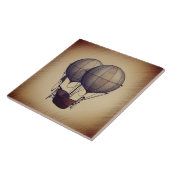 スチームパンク熱気球と船舶 タイル (側面)