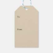 スチームパンク熱気球に乗るグラフィックフォントで赤 ギフトタグ (裏面)