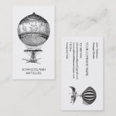 スチームパンク熱気球アンティーク業者 名刺 (正面/裏面)
