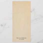 スチームパンク熱気球結婚気球 メニュー (裏面)