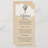 スチームパンク熱気球結婚気球 メニュー (正面/裏面)