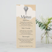 スチームパンク熱気球結婚気球 メニュー (スタンド正面)