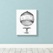 スチームパンク熱気球 キャンバスプリント (インサイチュ (ウッドフロア))