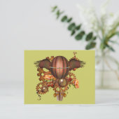 スチームパンク熱気球 ポストカード (スタンド正面)