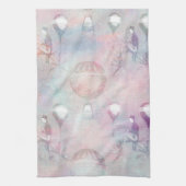 スチームパンク熱気球 |ヴィンテージ フェミニン キッチンタオル (縦)