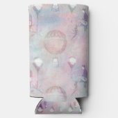 スチームパンク熱気球 |ヴィンテージ フェミニン スリム缶クーラー (裏面)