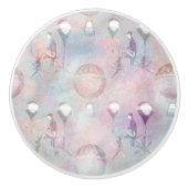 スチームパンク熱気球 |ヴィンテージ フェミニン セラミックノブ (正面)