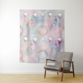 スチームパンク熱気球 |ヴィンテージ フェミニン タペストリー (インサイチュ)