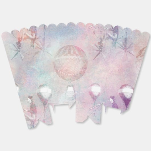 スチームパンク熱気球 |ヴィンテージ フェミニン フェイバーボックス (見開き)