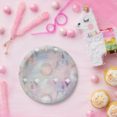 スチームパンク熱気球 |ヴィンテージ フェミニン ペーパープレート (パーティー)