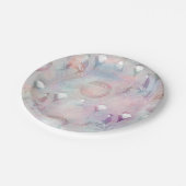 スチームパンク熱気球 |ヴィンテージ フェミニン ペーパープレート (アングル)