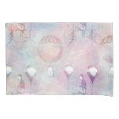 スチームパンク熱気球 |ヴィンテージ フェミニン 枕カバー (正面)