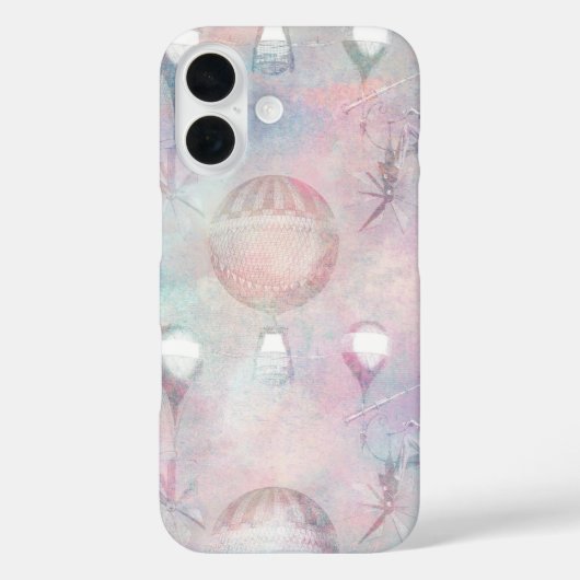 スチームパンク熱気球 |ヴィンテージ フェミニン Case-Mate iPhoneケース (裏面)