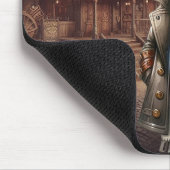 スチームパンク牛 マウスパッド (コーナー)