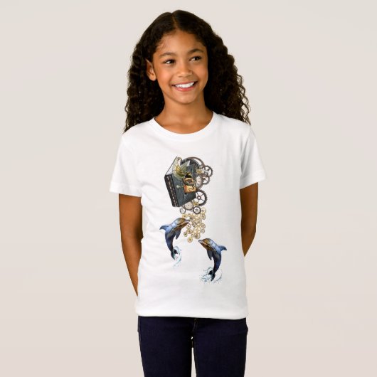 スチームパンク物語の語りシャツデザイン Tシャツ (正面フル)