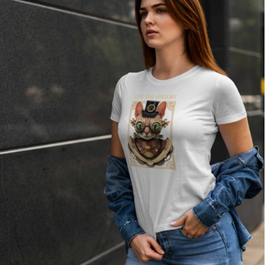 スチームパンク猫の猟奇性 Tシャツ