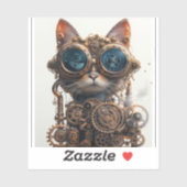 スチームパンク猫の発明者 シール (シート)