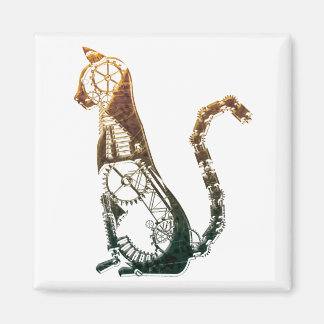 スチームパンク猫マグネット マグネット