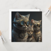 スチームパンク猫 カード (正面/裏面インサイチュ)