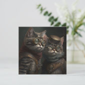 スチームパンク猫 カード (スタンド正面)