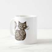 スチームパンク猫 コーヒーマグカップ (正面左)