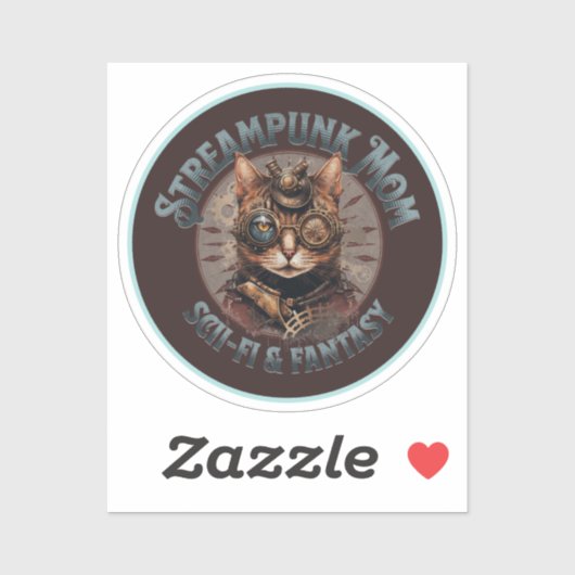 スチームパンク猫 シール (シート)