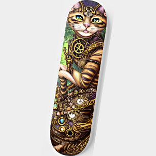 スチームパンク猫 スケートボード