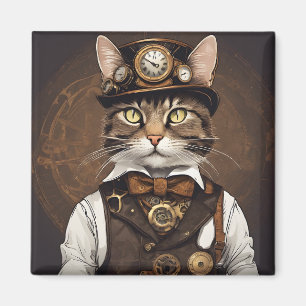 スチームパンク猫 マグネット