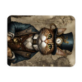 スチームパンク猫 マグネット (横)