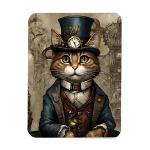 スチームパンク猫 マグネット