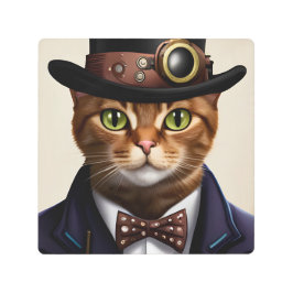 スチームパンク猫 メタルプリント