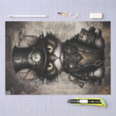 スチームパンク猫 薄葉紙 (クラフト)