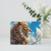 スチームパンク獅子 ポストカード (スタンド正面)