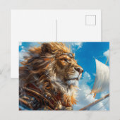 スチームパンク獅子 ポストカード (正面/裏面)