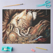 スチームパンク獅子 薄葉紙 (クラフト)