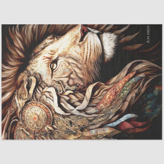 スチームパンク獅子 薄葉紙 (正面)