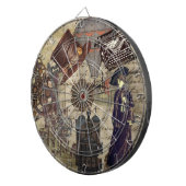 スチームパンク産ビクトリアン業ディストピアンヴィンテージ ダーツボード (正面右)