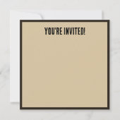 スチームパンク発明家 トップハット オーダーメイド イベント 招待状 (裏面)