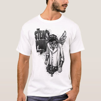 スチームパンク発明家 レトロ未来機械 Tシャツ