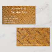 スチームパンク真鍮プレートメタルエフェクト名刺 名刺 (正面/裏面)