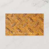 スチームパンク真鍮プレートメタルエフェクト名刺 名刺 (裏面)