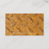 スチームパンク真鍮プレートメタルエフェクト名刺 名刺 (裏面)